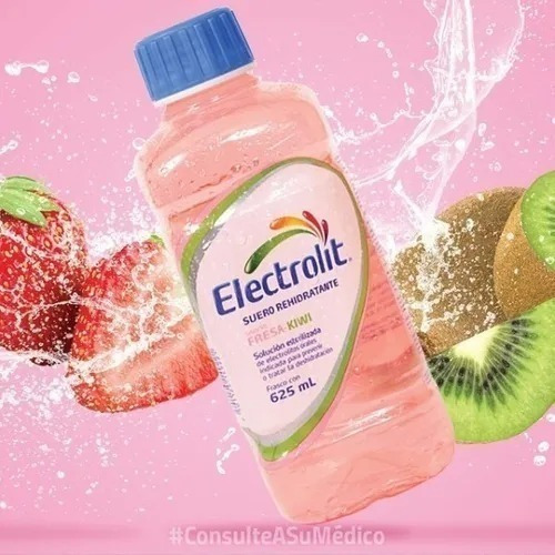 Electrolit Suero Rehidratante Fresa-kiwi 6 Pzas 625 Ml C/u