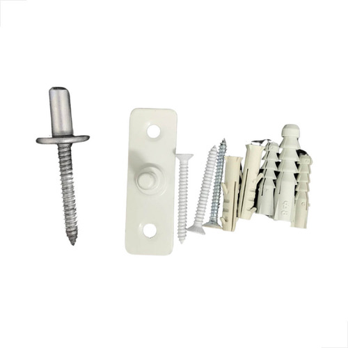 Kit 01 Instalação De Porta De Vidro Pivotante V/a - Branco