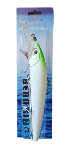 Señuelo Bearking Cushi Fish Minnow 3d Eyes, 98g/18 Cms/9 Mts