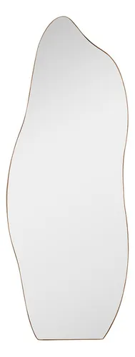 Espelho Do Pinterest Moldura Couro 60x110cm Modelo Flame Cor Da Moldura Caramelo