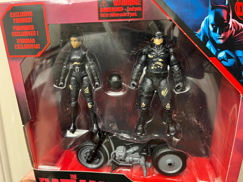 Dc Juguete Selina Kyle Y Batman The Batman Moto Y 2 Figuras