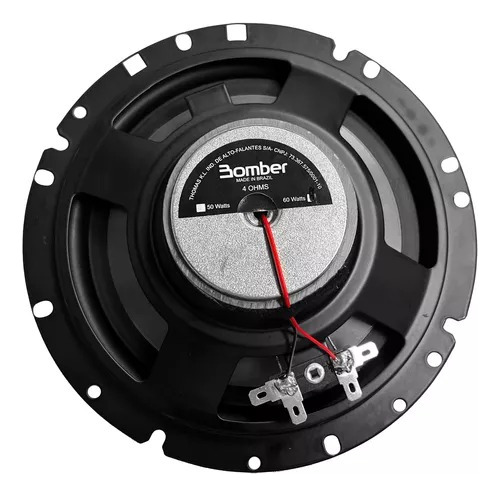 Combo Par Parlantes Bomber 6 Con Aros Para Gol Corsa Vw Color Gris