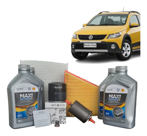 Kit Revisão Oleo Filtros Originais Gol Saveiro Voyage 1.6 Vw