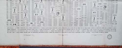 Afiche Polla Chilena Sorteo Numero 456 1ro. De Mayo Año 1966 (Usado)