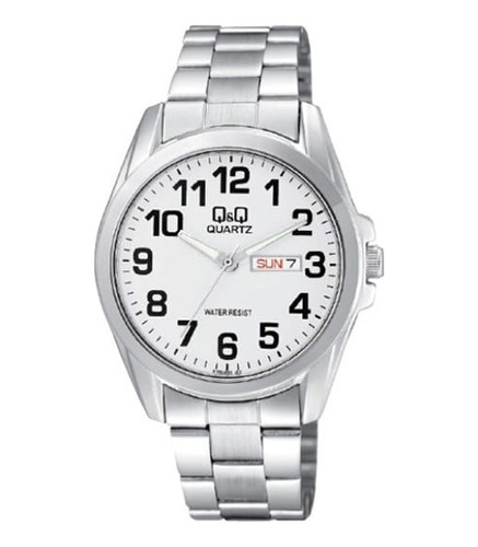 Reloj Para Hombre Q&q A190 A190-204y Plateado