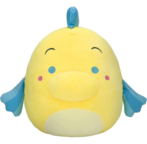 Peluche Squishmallows Disney con forma de platija, 17 cm, 3176 Sunny