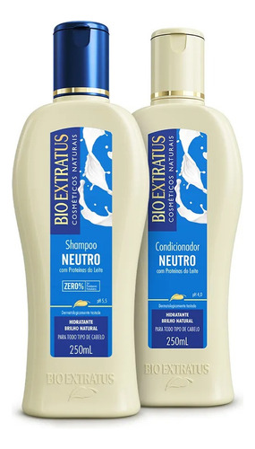 Kit Neutro (250ml) Shampoo E Condicionador Bio Extratus
