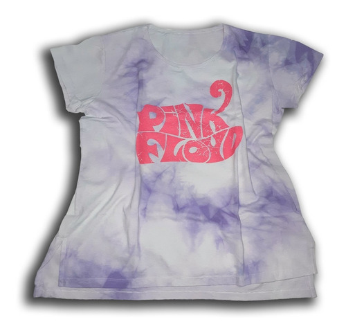 Remera Pink Floyd Letra Fucsia Batik Lupe Store