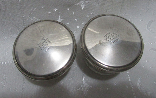 Antiguos Potes Vanity Cristal Plata Francesa G Keller (15158 (Usado)