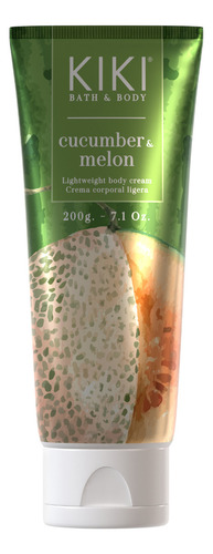 Idraet Kiki Crema Corporal Ligera 200g Cucumber Y Melon Fragancia Pepino Melón