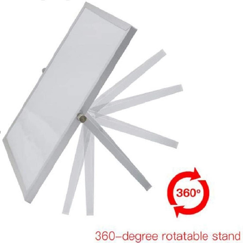 Lousa Magnética Quadro Branco Giratório C/ Suporte De Mesa