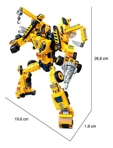 Bloco De Montar Collector Construção Qman Kit C/ 6 Modelos