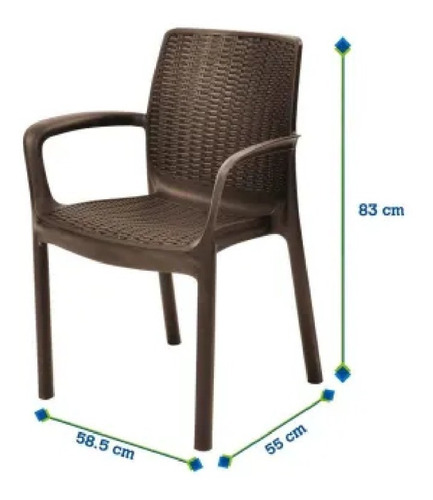 Silla Keter Bali Estilo Tipo Ratan