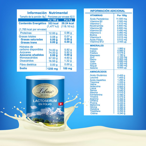 Lebasi Lactoserum Suizo 500 Gr