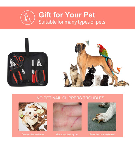 Juego De Cortaúñas Para Perro, Protector De Seguridad