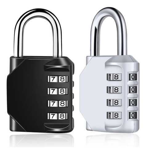 Candado Locker De 2 Piezas, Candado Combinación De 4 Dígitos