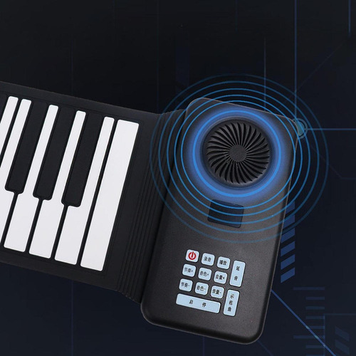 Teclado Enrollable De 88 Teclas, Piano Recargable Con Sonido