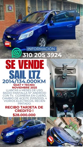 Chevrolet Sail 1.4 Ltz 4 p
