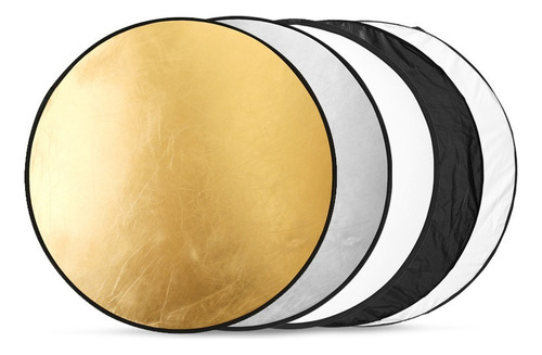 Reflector Portátil Plegable Redondo 5 En 1 For Fotografía