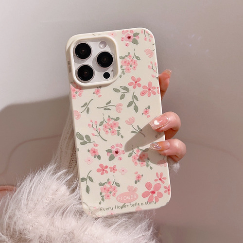 Funda Iphone 12/13/14/15/16 Pro Y Pro Max - Diseño Sakura Blanco Sakura 14 Pro Max
