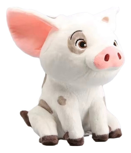 Pelúcia Pua O Fofo Porquinho De Moana 22 Cm Branco