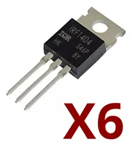 Comprar Irf1404 Mosfet 40v, 162amp Canal: N ( 6 Unidades )