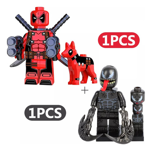 2pz Juguetes Bloque Mini Para Deadpool Y Wolverine