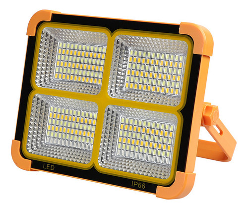 Foco Luz Led Exterior Lámpara Solar Recargable Portátil Ip66