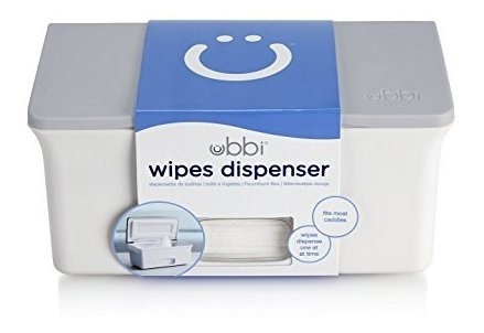 Dispensador De Toallitas Para Bebe Ubbi Con Placa Gris Ponde