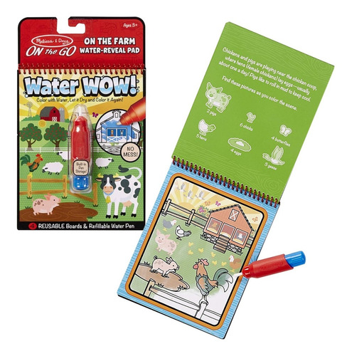 Water Wow Libro Pinta Con Agua Melissa Doug Aventuras Granja