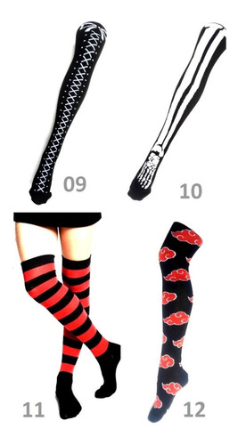 Imagen 9 de 10 de Medias Bucaneras Mujer Set 3 Pares Eleccion Estampado Comics