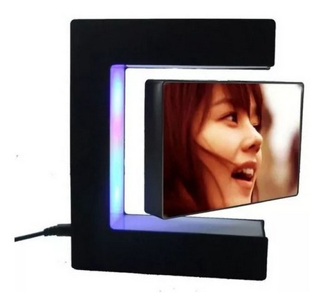 Porta Retrato Flutuante Magnético Com Led Pronta Entrega