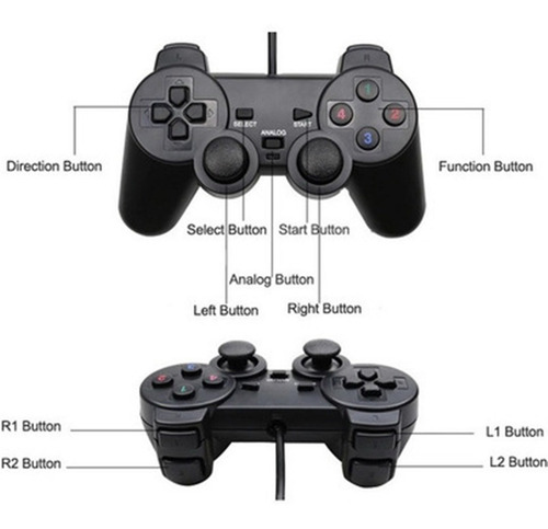 Imagem 6 de 7 de Controle Usb Dual Shock Analogico Pc Computador Windows