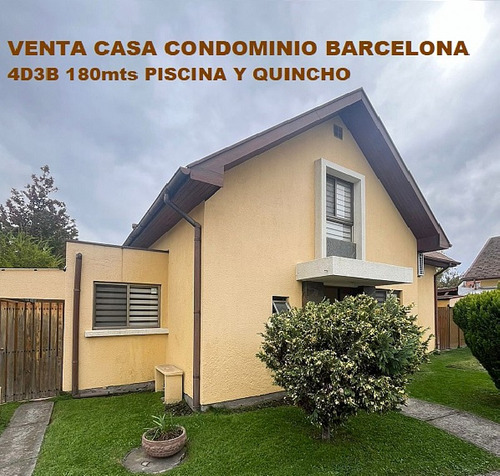 Casa Condominio Con Quincho Y Piscina 4d 3b Barcelona