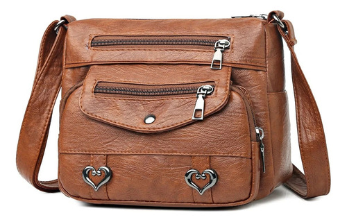 Bolso De Hombro Cuero Pu Suave Para Mujer, De Hombro Pequeño