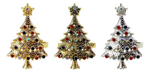 Juego De 4 Servilletas Para Árbol De Navidad, Decoración De