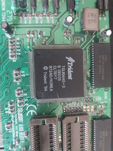 Placa De Video Trident Tgui9440-3 Vga 2mb Pci 1994 (Usado)