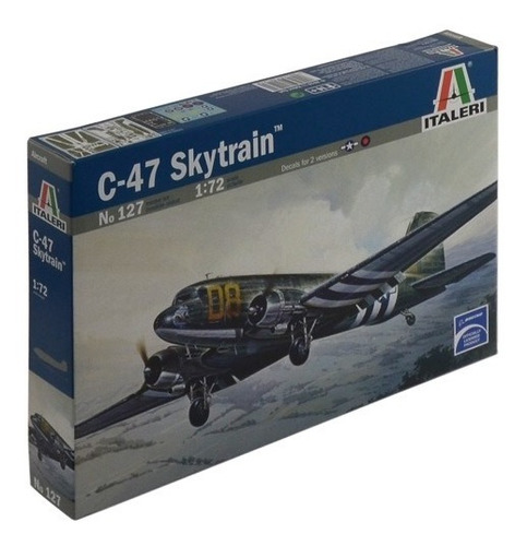 Avion C-47 Italeri 127 Escala  1/72 Es Un Armable