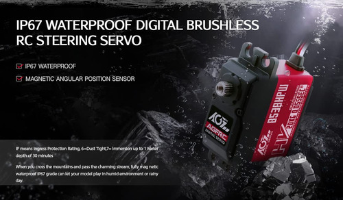 Agfrc 0.055sec High-speed Waterproof Servo Motor - 20kg