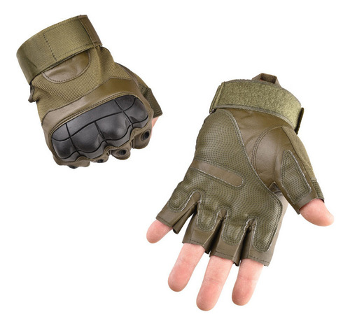 / Guantes Tácticos Deportivos Para Motociclistas Con Medio