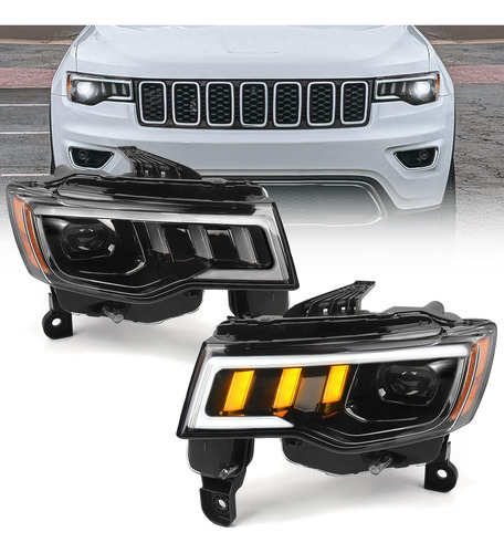 Fione Conjunto Faro Delantero Led Para Jeep Grand Cherokee