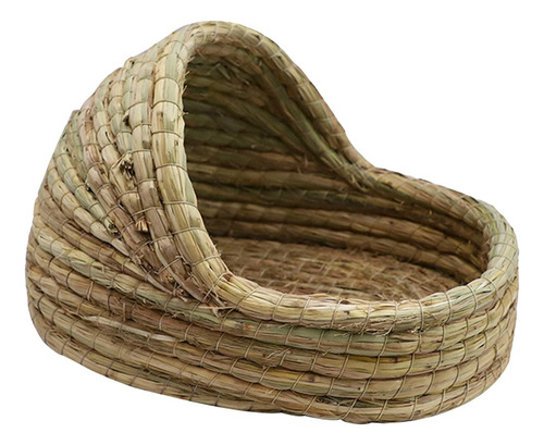 Casa De, Cama, Juguete Para Masticar, Paja 27cmx18cm
