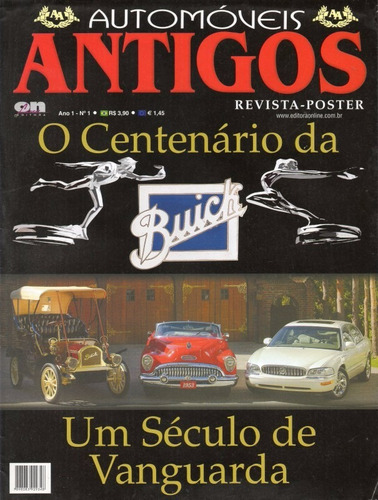 Revista Poster Automóveis Antigos N°1 O Centenário Da Buick