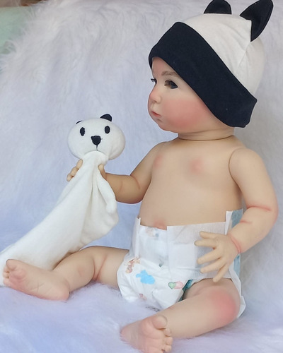 Imagem 3 de 7 de Bebe Menino Silicone Theo Realista Brinquedo Fada