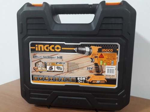 Taladro Percutor Inalámbrico, Con 2 Baterías De Litio 20v