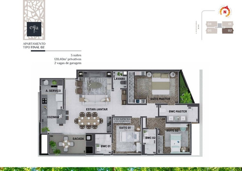 Imagem 21 de 28 de Apartamento Com 3 Dormitórios À Venda Por R$ 1.039.990,00 No Bairro Mercês - Curitiba / Pr - Coppa Alto Mercês - 921911