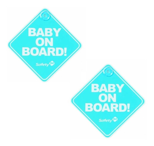 Pack 2 Baby On Board Letrero Para Auto Seguridad Para Bebé