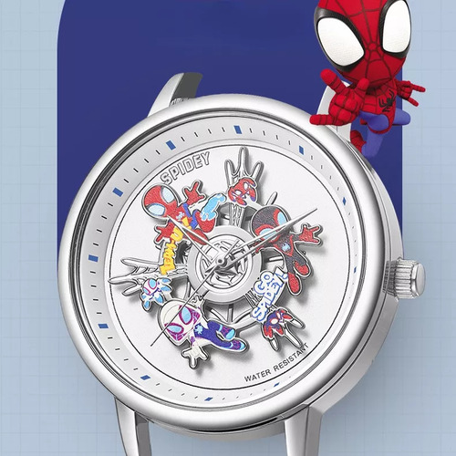 Relógio Analógico Marvel Spiderman Gwen Relógio Quartz Cue