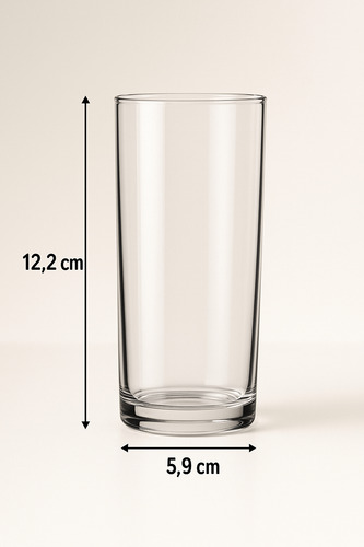 Conjunto 6 Copos De Vidro Nadir Long Drink 300ml