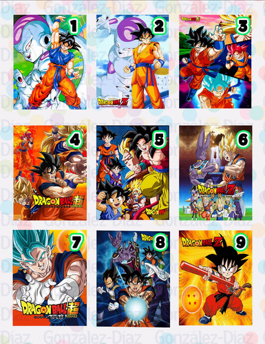 Morral Dulcero Personalizados Recuerdos Dragon Ball Z 35 Pz